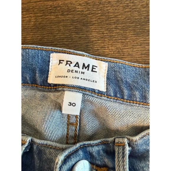 FRAME Denim L'Homme Slim Jeans Light Wash Blue Womens Size 30 - Picture 5 of 8